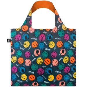 Smiley Boys And Girls Recycled Shopping Bag by Loqi