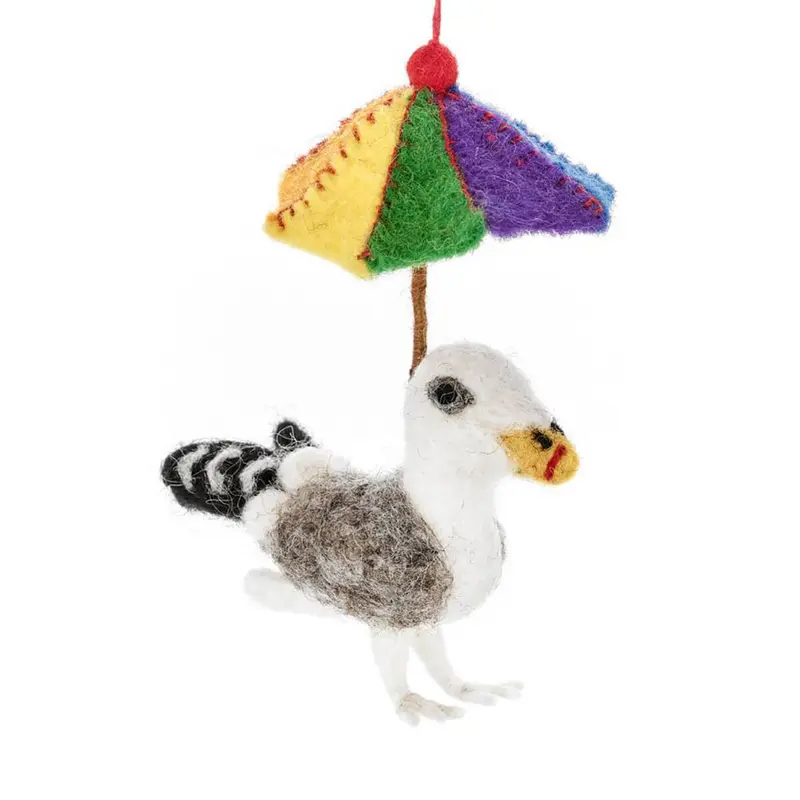 Umbrella Seagull Hanging Decoration by Felt So Good