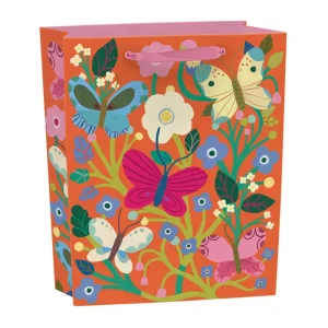 Butterfly Garden Medium Gift Bag by Roger La Borde