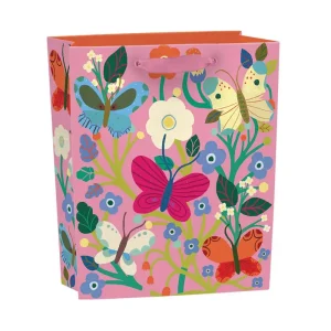 Butterfly Garden Small Gift Bag by Roger La Borde