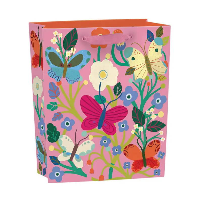 Butterfly Garden Small Gift Bag by Roger La Borde