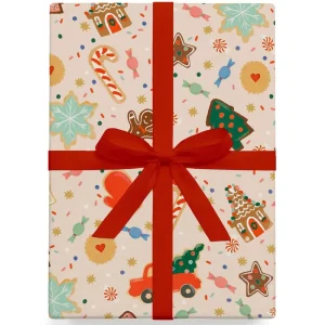 Christmas Cookies Christmas Gift Wrap (3 Sheets Pack) By Rifle Paper Co.