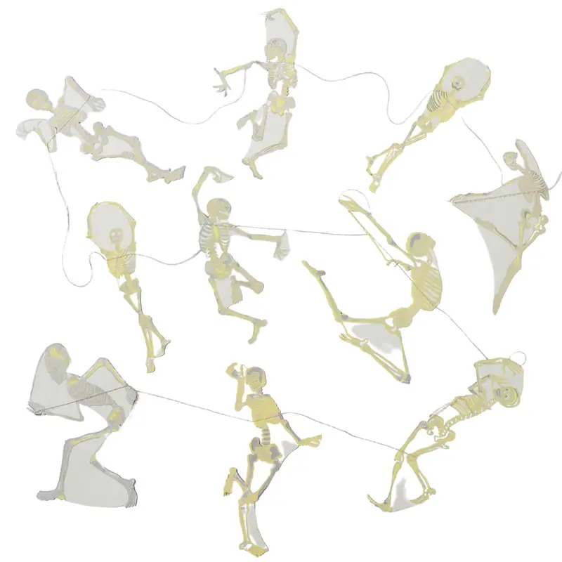 Dancing Skeletons Paper Garland (3 Metres) by East End Press