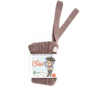 Footed Granny Teddy Tights With Braces in Granola by Silly Silas