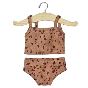 Girl's Underwear Set (34cm Doll) in Pebble / Brown Sugar by Minikane