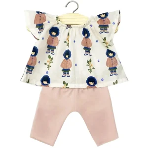 Mazarine Outfit (34cm Doll) in Jade Print / Petal by Minikane