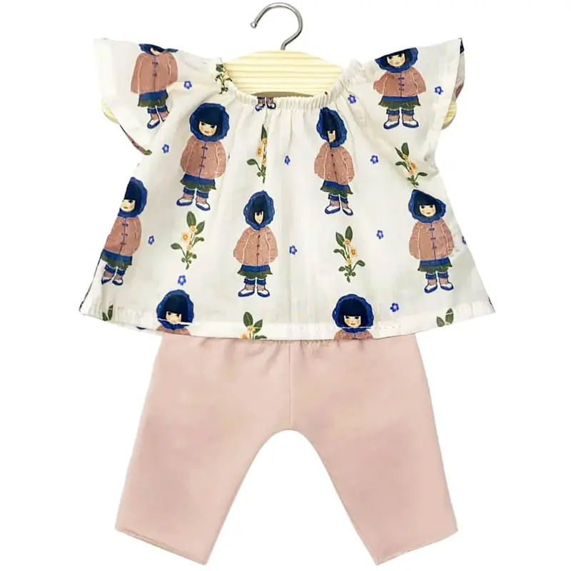 Mazarine Outfit (34cm Doll) in Jade Print / Petal by Minikane