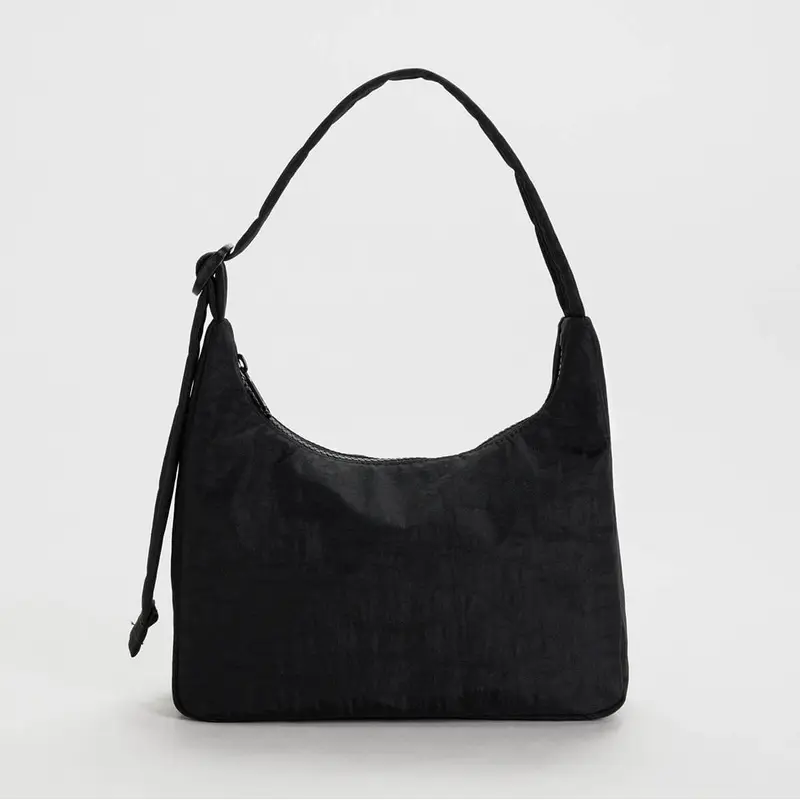Mini Nylon Shoulder Bag in Black by Baggu