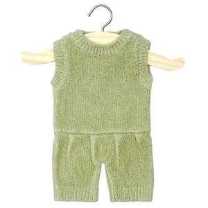 Orlando Tricot Romper (34cm Doll) in Sage by Minikane