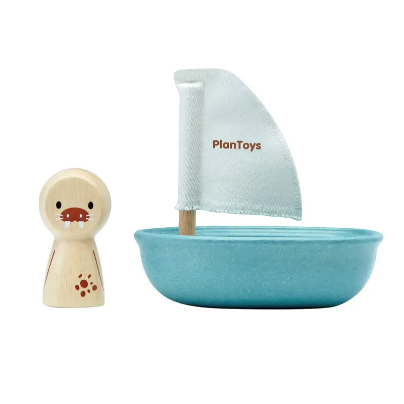 Sailing Boat with Walrus by PlanToys