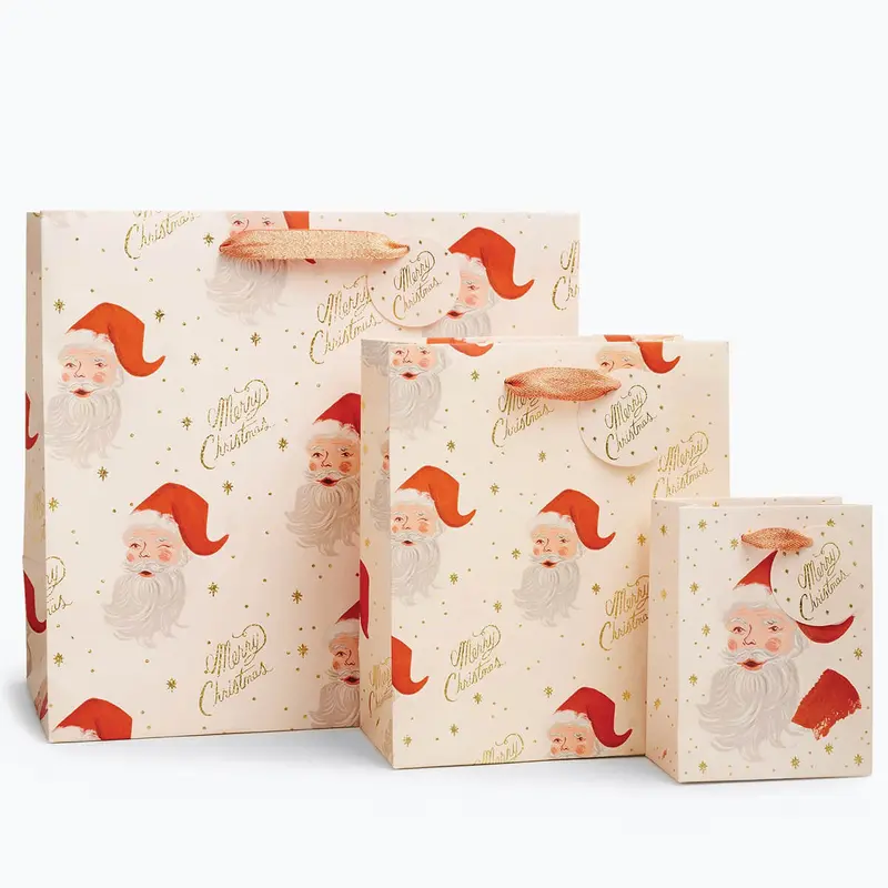 Santa Christmas Gift Bags (Assorted Sizes) By Rifle Paper Co.