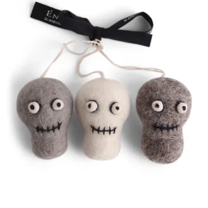 Skeleton Faces Hanging Halloween Decorations by Gry & Sif