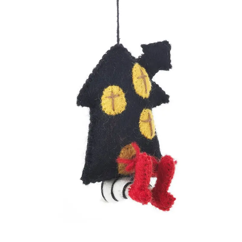 Witch's House Hanging Halloween Decoration by Felt So Good