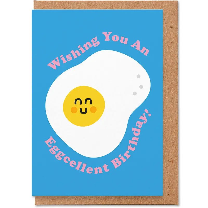 Eggcellent Birthday Greetings Card by Studio Boketto