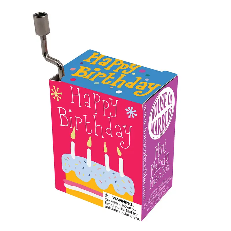 Happy Birthday Mini Music Box by House Of Marbles