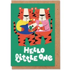 Hello Little One Greetings Card by Studio Boketto