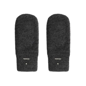 Knitted Mittens in Nearly Black Melange by Gray Label - Last One In Stock - 6-12 Years