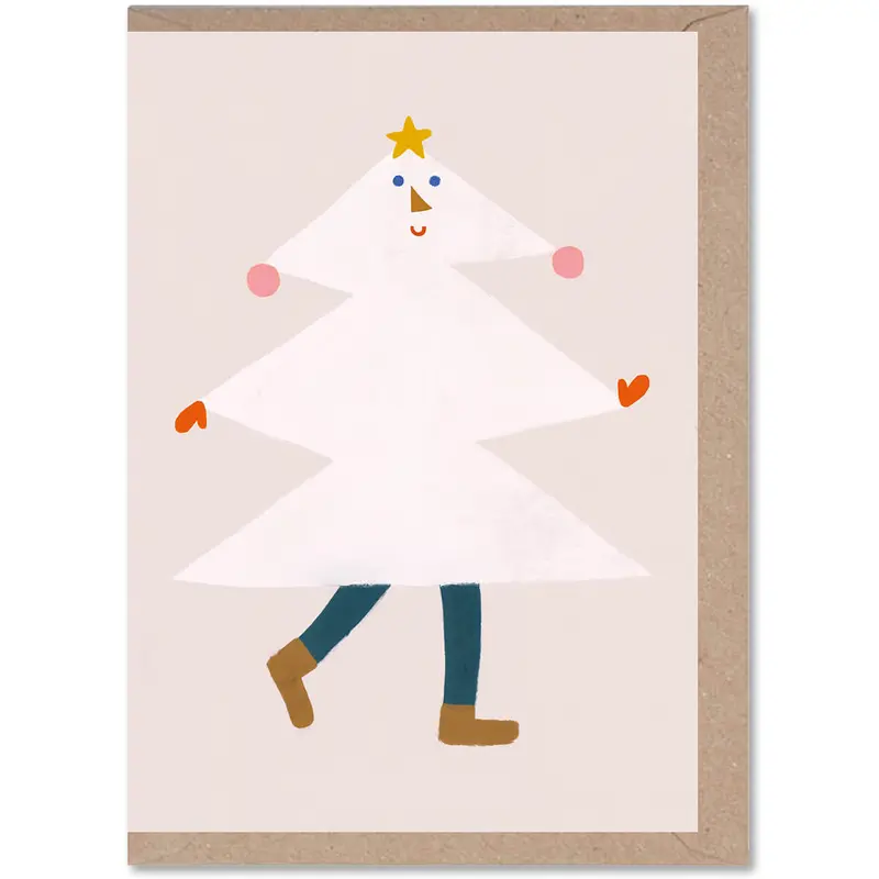 Madame Pine Christmas Greetings Card by Rumble Cards