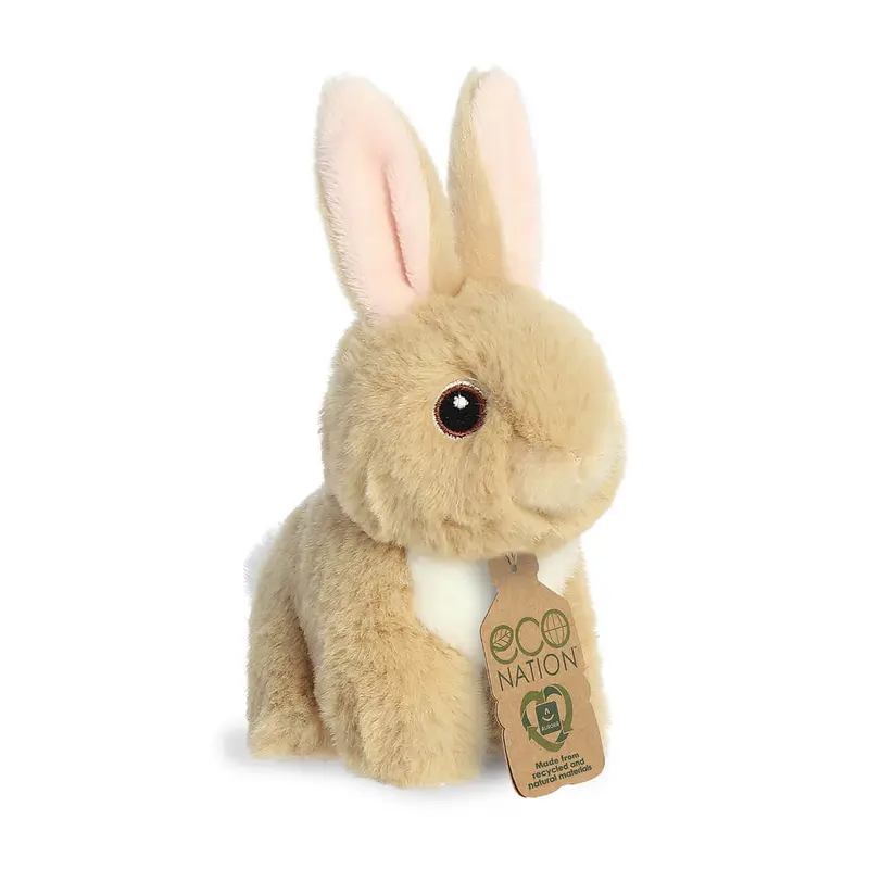 Mini Tan Bunny Eco Nation Soft Toy by Aurora