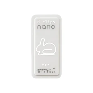 Rabbit D-Clip Nano Paperclips by Midori