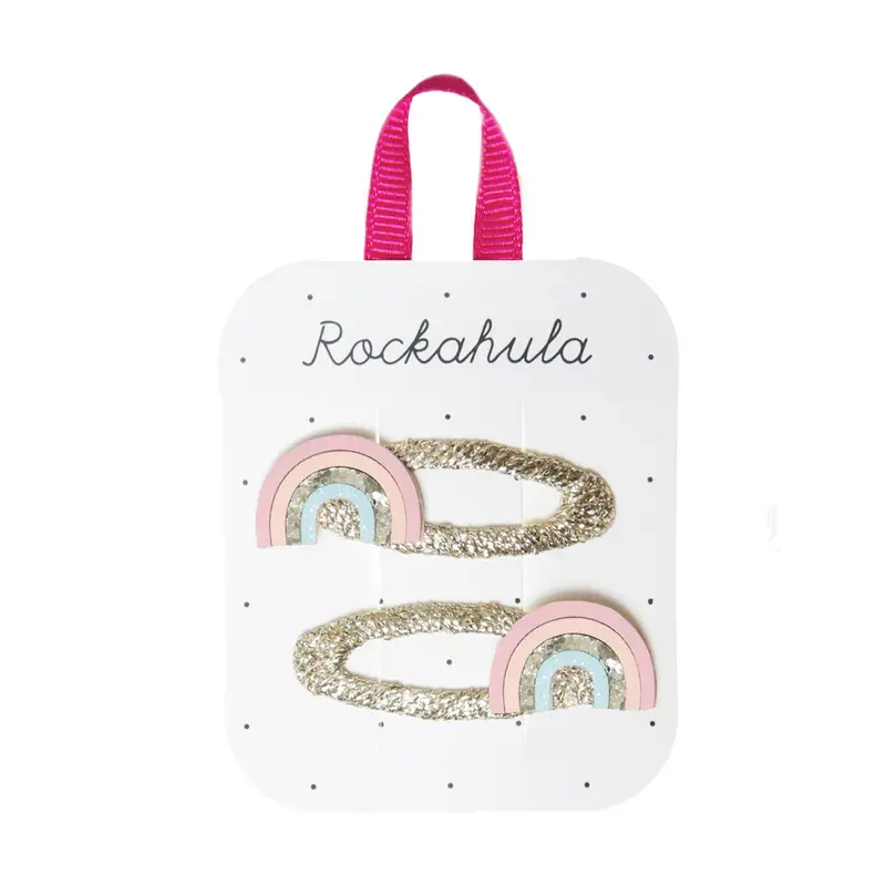 Shimmer Rainbow Hair Clips by Rockahula