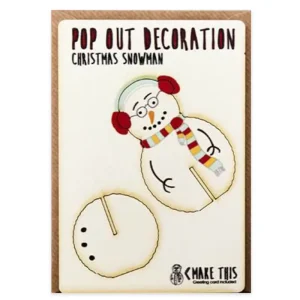 Snowman Pop Out Decoration And Christmas Card by The Pop Out Card Company