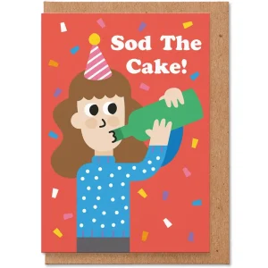 Sod The Cake Greeting Card by Studio Boketto