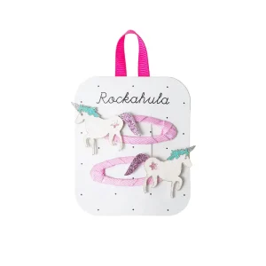 Unicorn Glitter Hair Clips by Rockahula