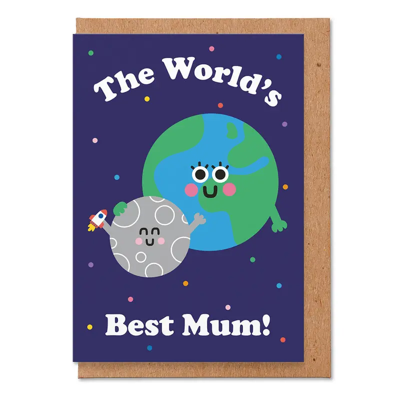 World's Best Mum Greetings Card by Studio Boketto