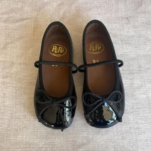 Darlyn Patent Leather Ballet Slippers in Black by PP