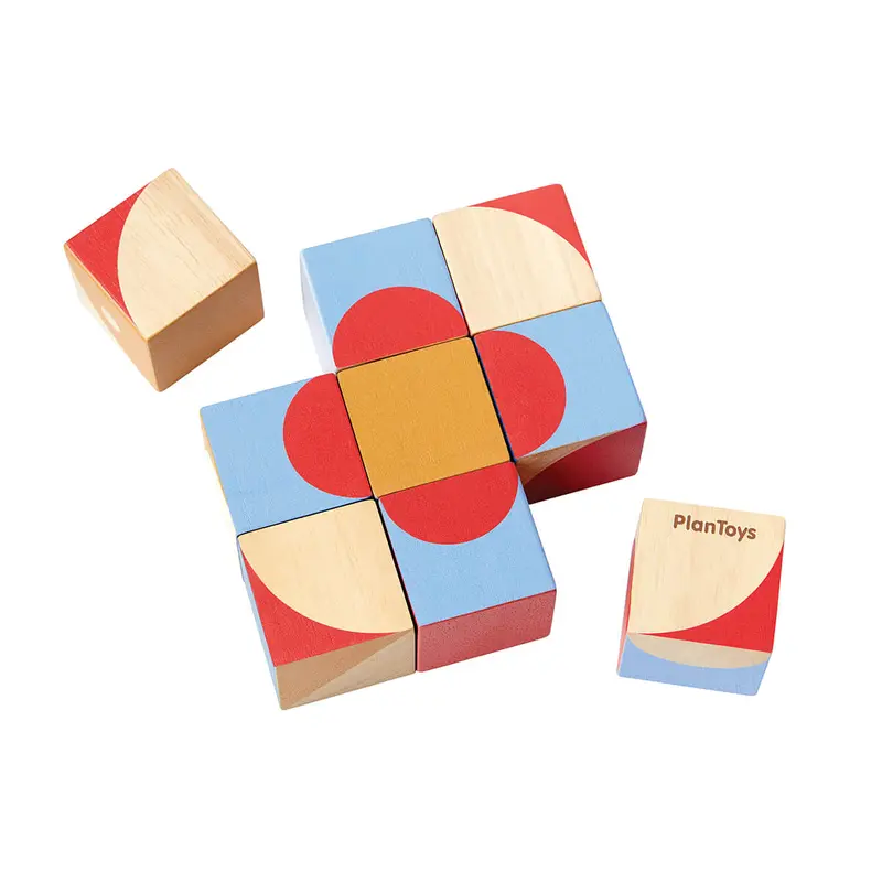 Geo Pattern Cubes by PlanToys