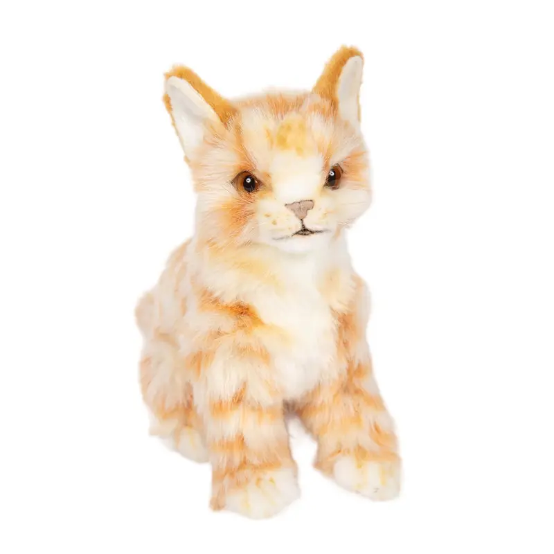 Ginger Jacquard Kitten Sitting (19cm) by Hansa