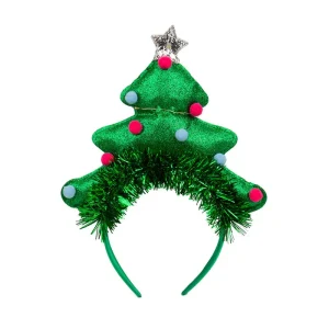 Green LED Christmas Tree Headband by Talking Tables