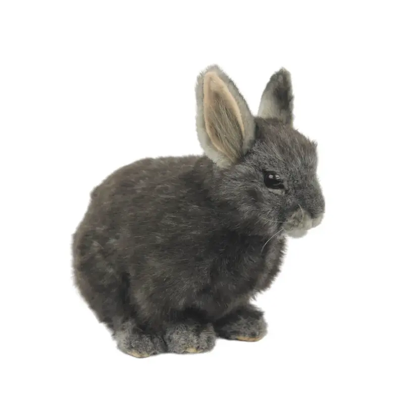 Grey Pygmy Rabbit (18cm) by Hansa
