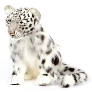 Large Snow Leopard Cub Sitting (48cm) by Hansa