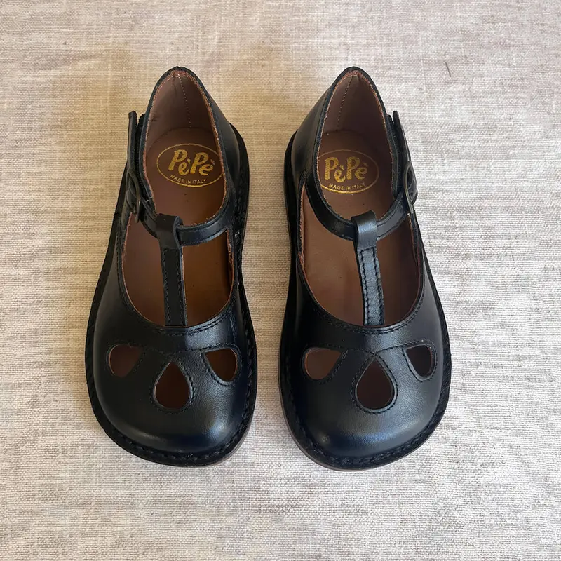 Lucy Cut Out Sandals in Black by PP