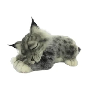 Lynx Laying (29cm) by Hansa