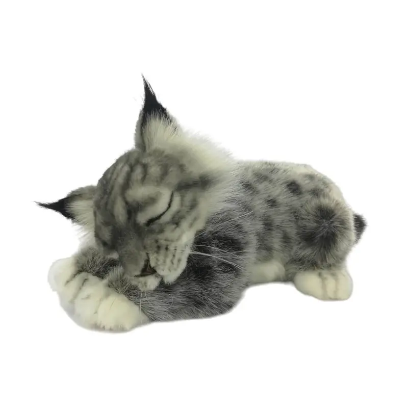 Lynx Laying (29cm) by Hansa