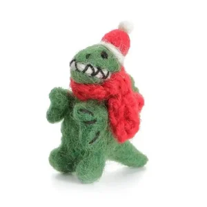 Mini T Rex Hanging Christmas Decoration by Amica