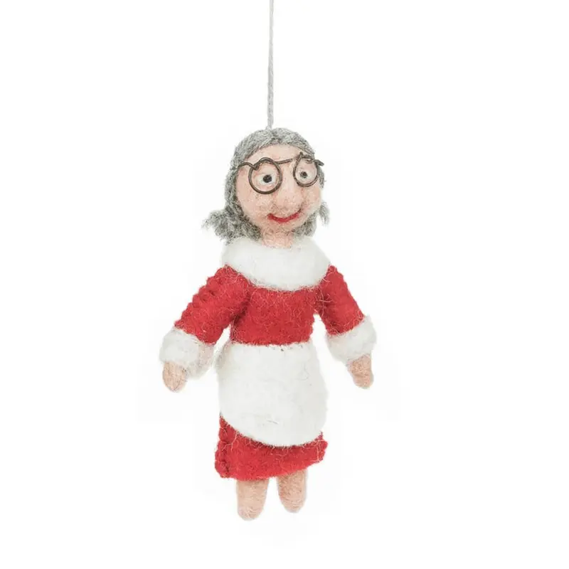 Mrs Claus Hanging Christmas Decoration by Felt So Good