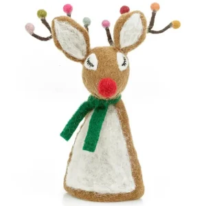 Sassy Rudolph Christmas Tree Topper by Felt So Good