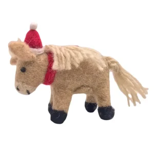 Shetland Pony Hanging Christmas Decoration by Amica