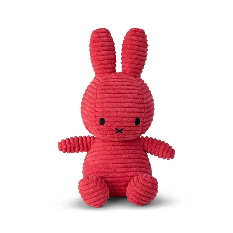 Small Corduroy Miffy in Fuchsia (23cm) by Bon Ton Toys