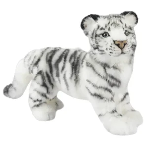 White Tiger Jacquard Standing (40cm) by Hansa