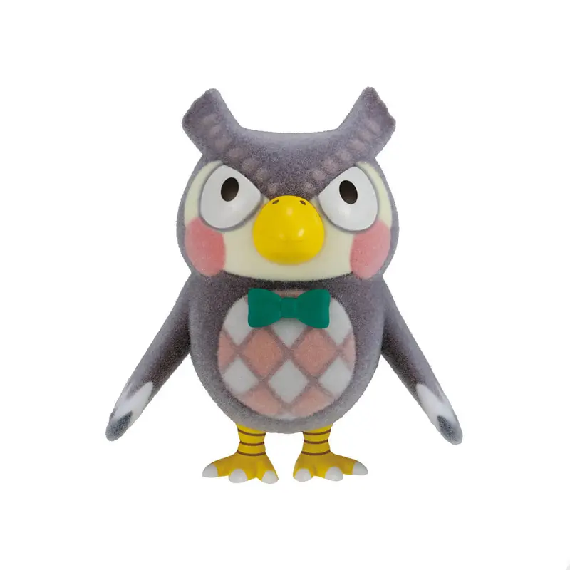 Blathers Animal Crossing Doll (Shokugan Flocked Series Wave 03) by Bandai