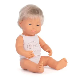 Blonde Boy With Down Syndrome (38cm Caucasian) by Miniland