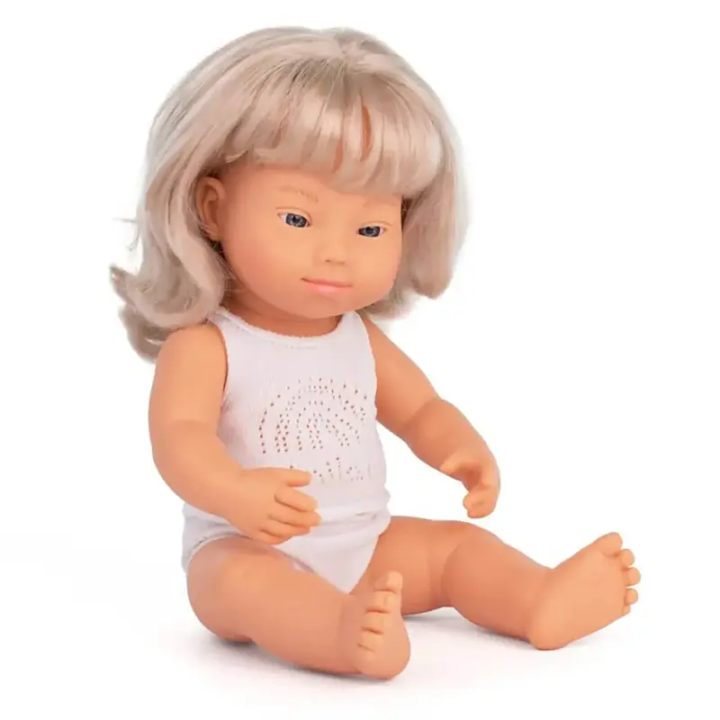 Blonde Girl With Down Syndrome (38cm Caucasian) by Miniland