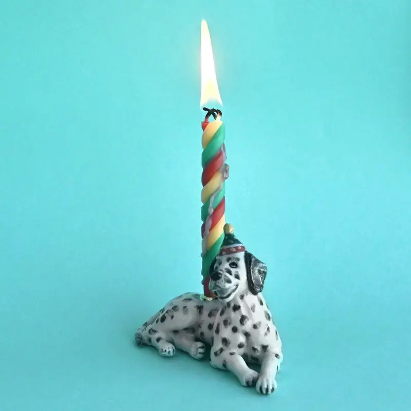 Dalmatian Ceramic Cake Topper by Camp Hollow