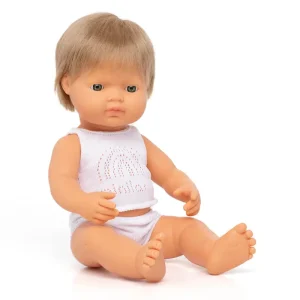 Dark Blonde Boy Doll (38cm Caucasian) by Miniland