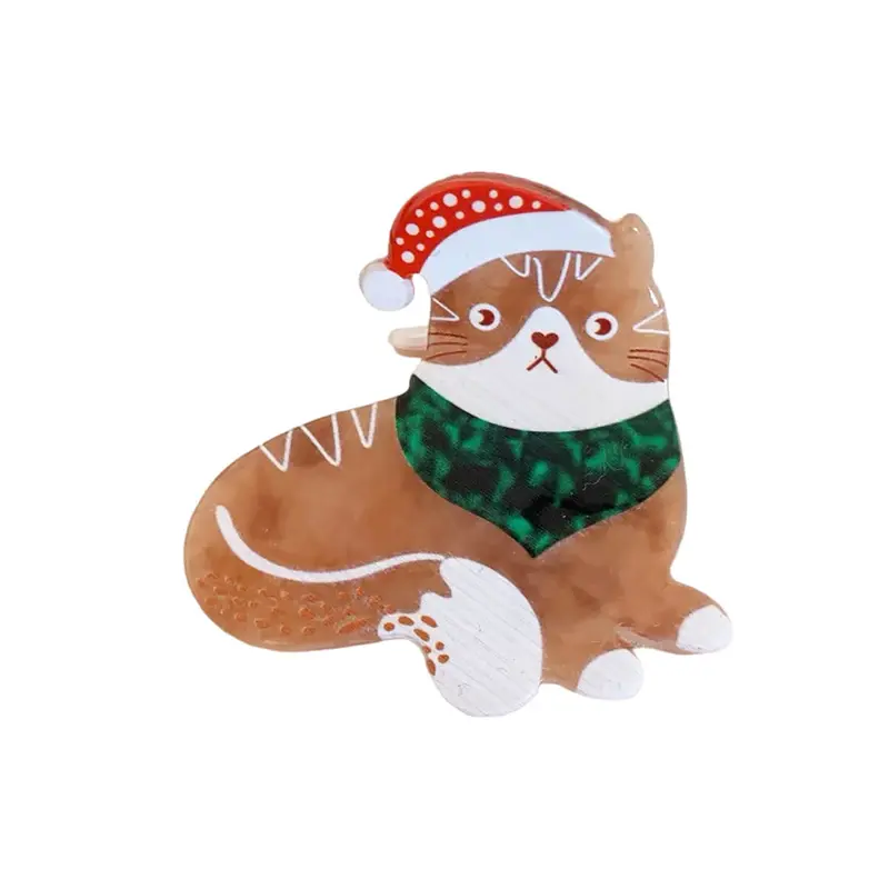 Ginger Christmas Kitty Hair Claw by Hello Sakura